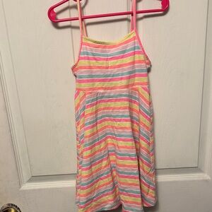 Vibrant Striped Kids Dress